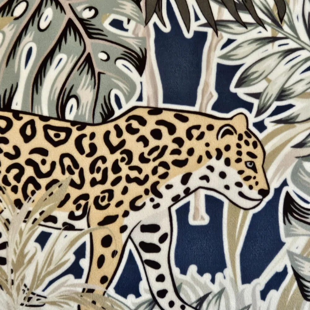 Cheetah Cat Tropical Decor Pillow